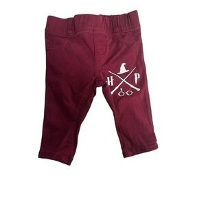 Garanimals  Harry Potter Pants Maroon 3-6 months